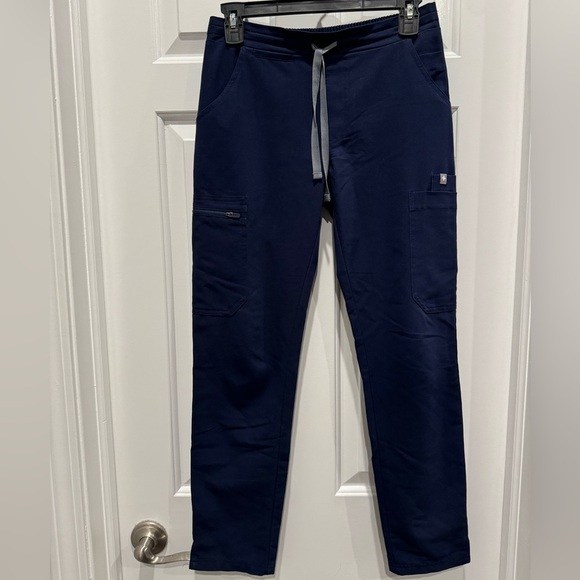 FIGS High Waisted Yola Skinny Scrub Pants bundle navy and black xxxs - Picture 8 of 13